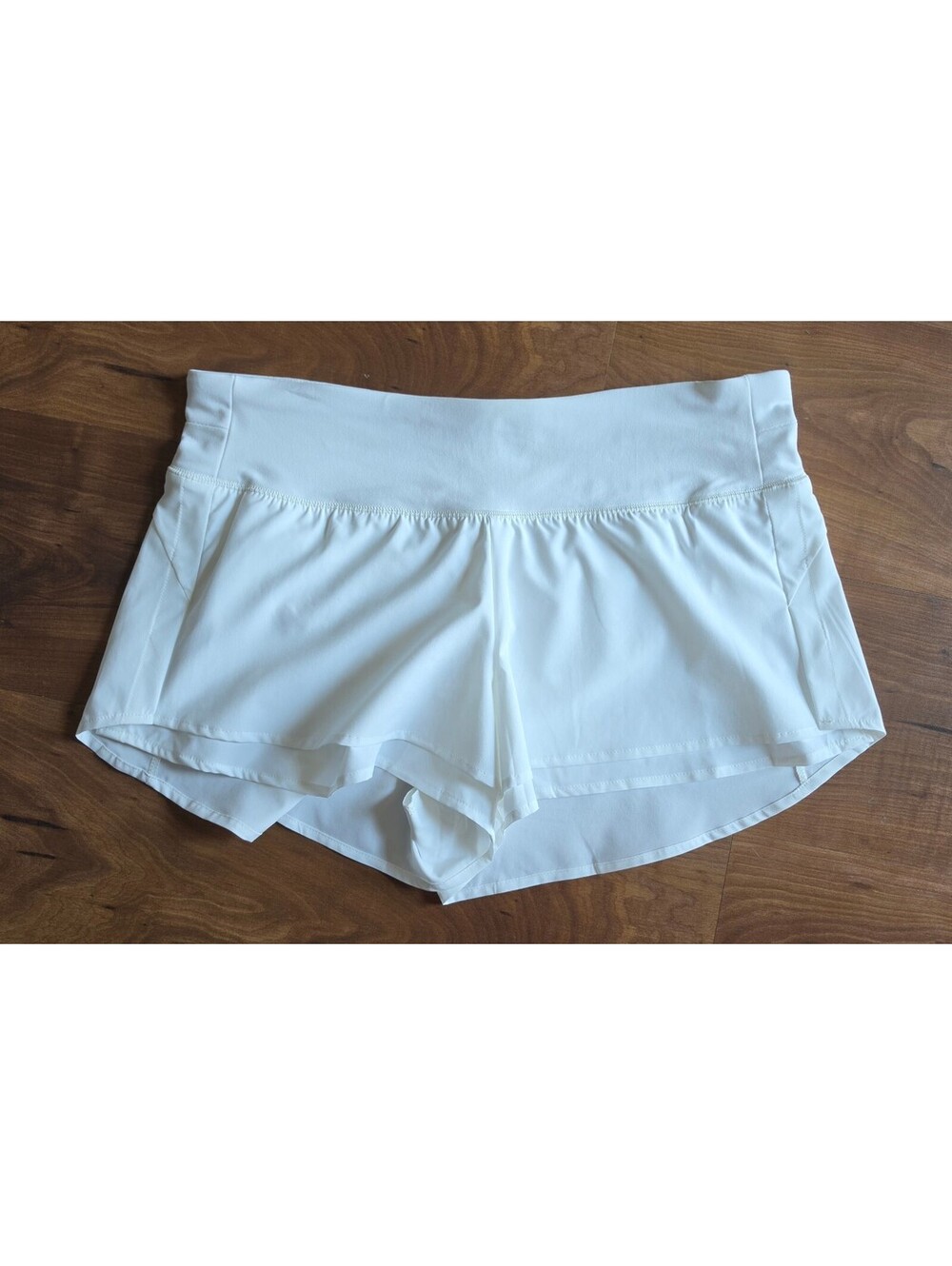 CALIA Women's White Mid-Rise Infinity Running Shorts Lined Size Large, 309
